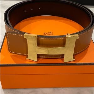 HERMÈS Constance 42 mm Reversible Belt in Size 85